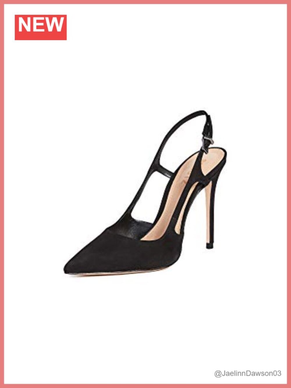 Schutz Boris Pointed Toe Leather Slingback Pumps with 4-Inch Stiletto Heel